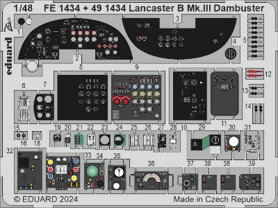 Lancaster B Mk. III Dambuster cockpit 1/48 - HONG KONG MODELS - image 1