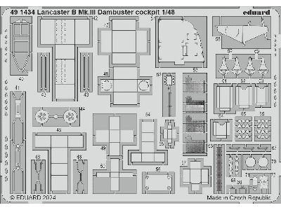 Lancaster B Mk. III Dambuster cockpit 1/48 - HONG KONG MODELS - image 2