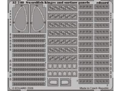 Swordfish hinges and surface panels 1/32 - Trumpeter - image 1