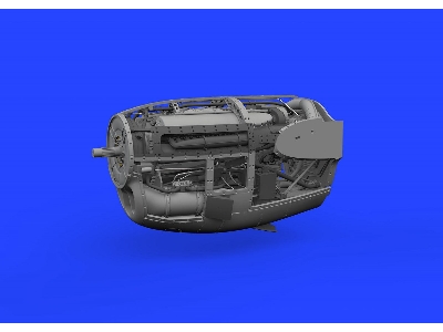 P-38J right engine PRINT 1/48 - TAMIYA - image 1