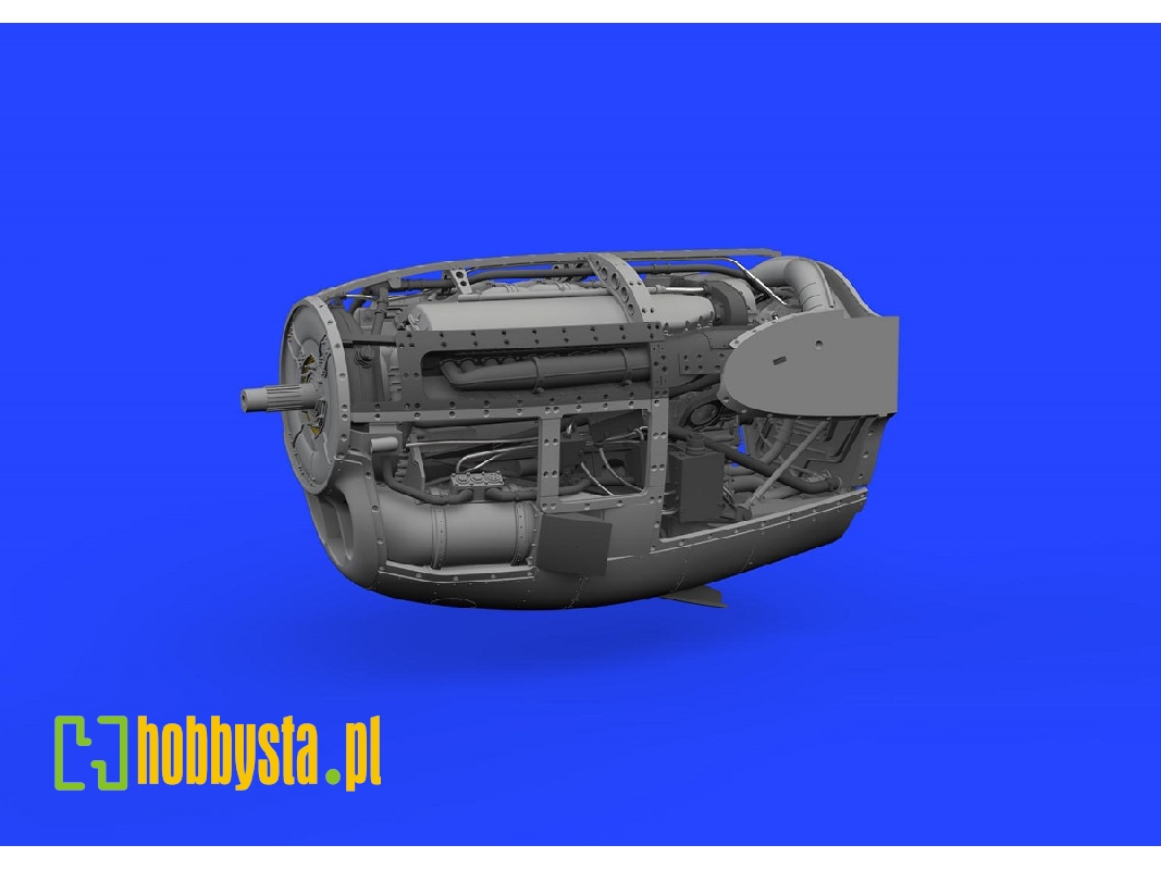 P-38J right engine PRINT 1/48 - TAMIYA - image 1