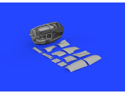 P-38J right engine PRINT 1/48 - TAMIYA - image 7