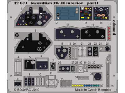 Swordfish Mk. II interior S. A. 1/32 - Trumpeter - image 1