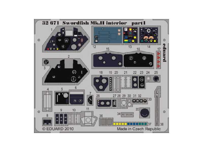 Swordfish Mk. II interior S. A. 1/32 - Trumpeter - image 1