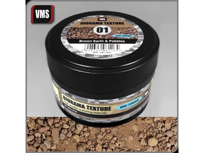Diorama Texture No. 1 Brown Earth And Pebbles (100ml) - image 1