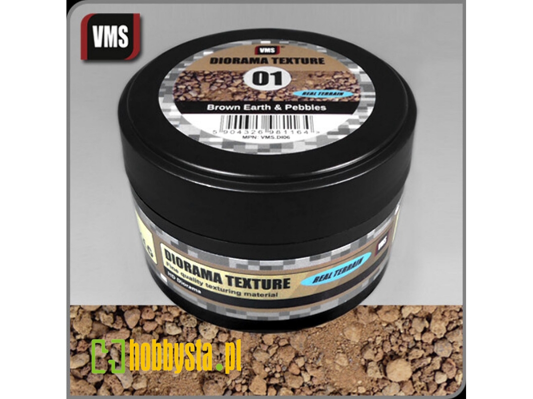 Diorama Texture No. 1 Brown Earth And Pebbles (100ml) - image 1