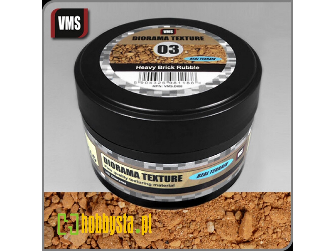 thumbnail interactive-video image 1 of Busch 7531 Brick Rubble – 230g Model Scenery For Dioramas & Train Layouts – Made In Germany 1 of 4