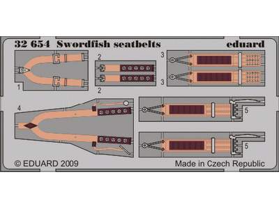Swordfish seatbelts 1/32 - Trumpeter - image 1