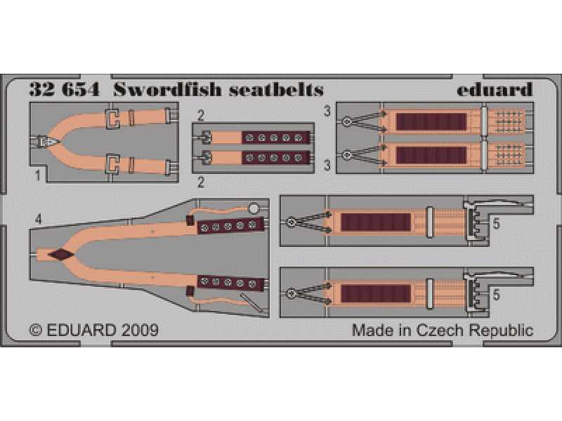 Swordfish seatbelts 1/32 - Trumpeter - image 1