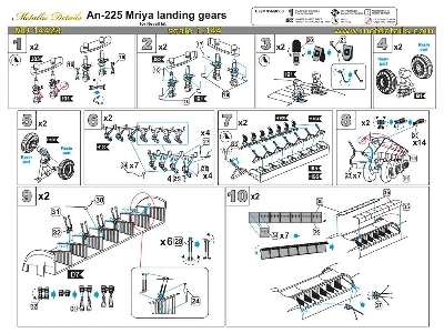 Antonov An-225 Mrija - Wheels And Landing Gear Details (Designed To Be Used With Revell Kits) - image 5