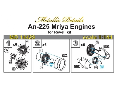 Antonov An-225 Mrija Engine Fan Details (Designed To Be Used With Revell Kits) - image 6