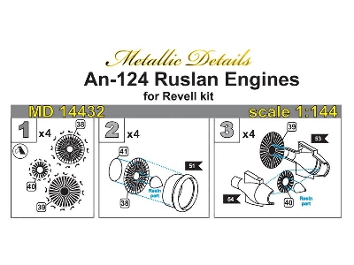 Antonov An-124 Ruslan Engine Fan Details (Designed To Be Used With Revell Kits) - image 4