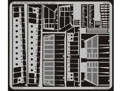 TBF/ TBM landing flaps 1/32 - Trumpeter - image 3