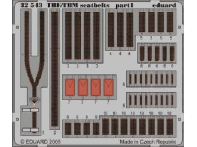 TBF/ TBM seatbelts 1/32 - Trumpeter - image 1