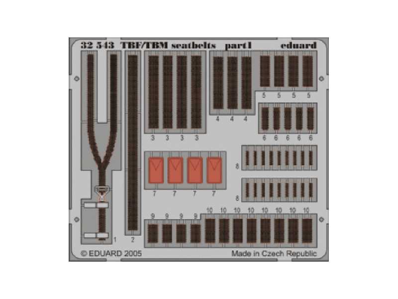 TBF/ TBM seatbelts 1/32 - Trumpeter - image 1