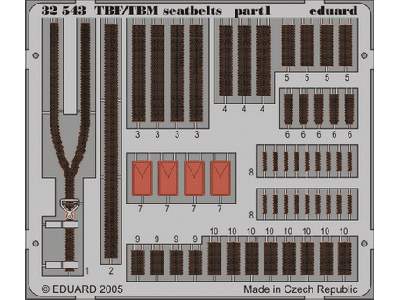 TBF/ TBM seatbelts 1/32 - Trumpeter - image 2