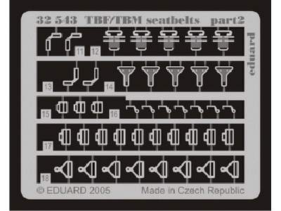 TBF/ TBM seatbelts 1/32 - Trumpeter - image 3