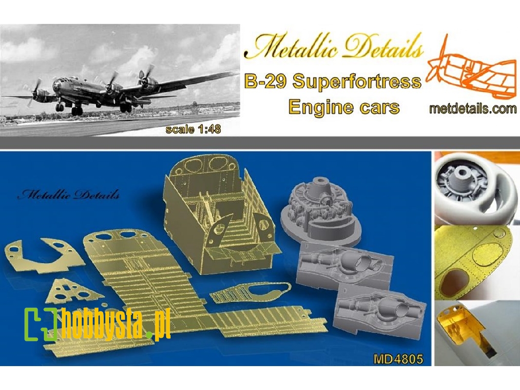 Boeing B-29 A Superfortress - Engine Cars (Designed To Be Used With Monogram And Revell Kits) - image 1