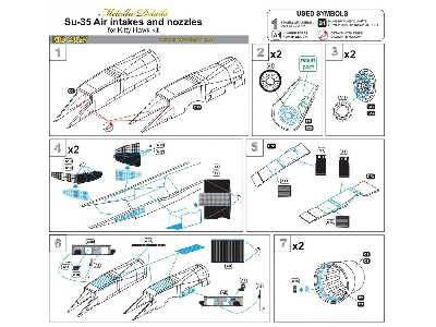 Sukhoi Su-35 Flanker-e - Air Intakes (Designed To Be Used With Kitty Hawk Model Kits) - image 11