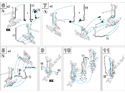 Sukhoi Su-34 Fullback Detailing Set For Undercarriage Legs And Undercarriage Bay (For Hobby Boss And Kitty Hawk Model Kits) - im