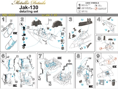 Yakovlev Yak-130 Detailing Set (Designed To Be Used With Kitty Hawk Models And Zvezda Kits) - image 13