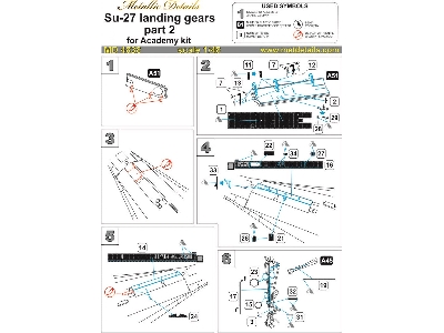 Sukhoi Su-27 Landing Gears (Designed To Be Used With Academy Kits) - image 5