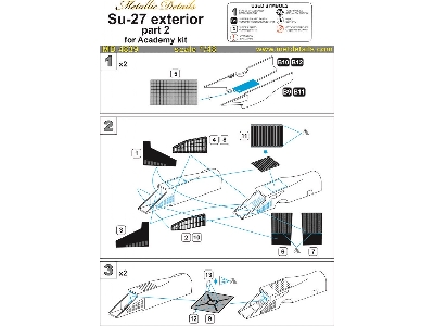 Sukhoi Su-27 Exterior (Designed To Be Used With Academy Kits) - image 4