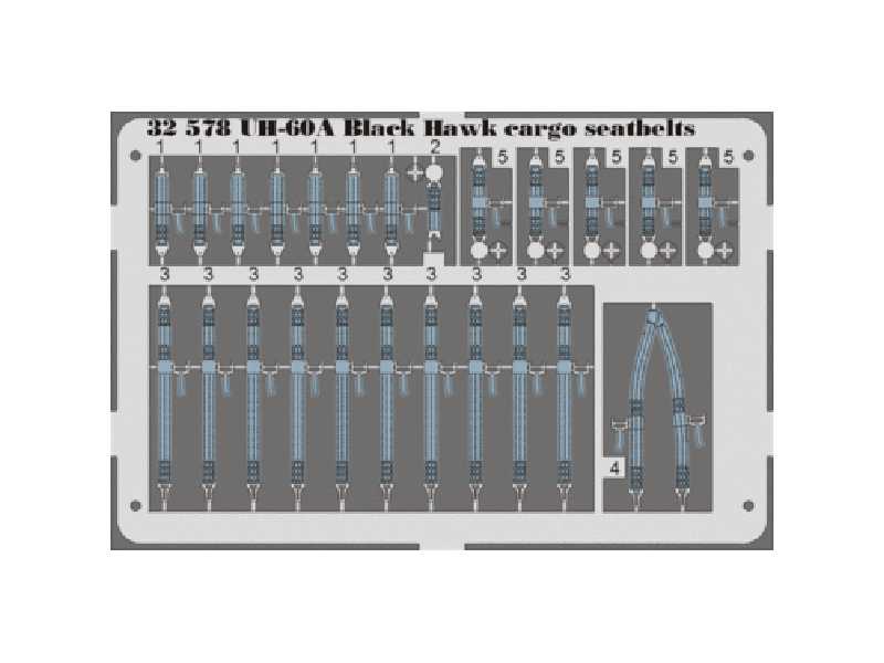 UH-60A cargo seatbelts 1/35 - Academy Minicraft - image 1