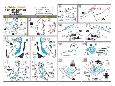 Mcdonnell F3h-2m Demon - Cockpit Interior Details (Designed To Be Used With Hobby Boss Kits) - image 6