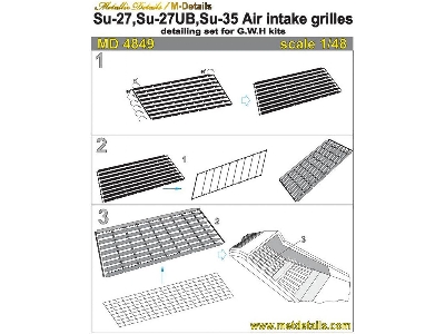 Sukhoi Su-27/su-27ub/su-35 Air Intake Grilles (Designed To Be Used With Great Wall Hobby Kits) - image 6
