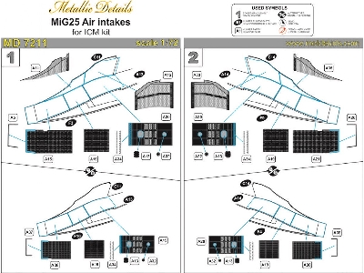 Mikoyan Mig-25 Rbt / Rbf / Bm Air Intakes (Designed To Be Used With Icm Kits) - image 4