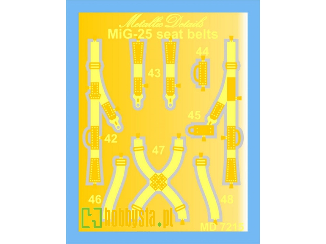 Mikoyan Mig-25 Rbt / Rbf / Bm Seatbelts - image 1