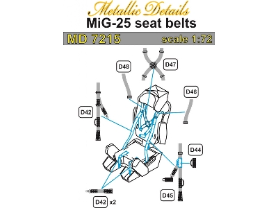 Mikoyan Mig-25 Rbt / Rbf / Bm Seatbelts - image 4