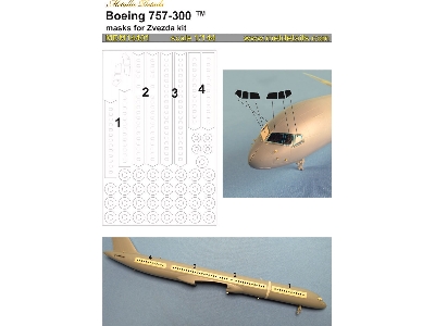 Boeing 757-300 - Paint Masks (Designed To Be Used With Zvezda Kits) - image 1
