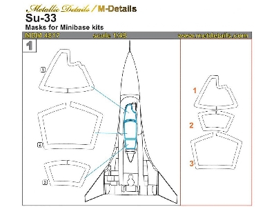 Sukhoi Su-33 Masks (Designed To Be Used With Minibase Kits) - image 1