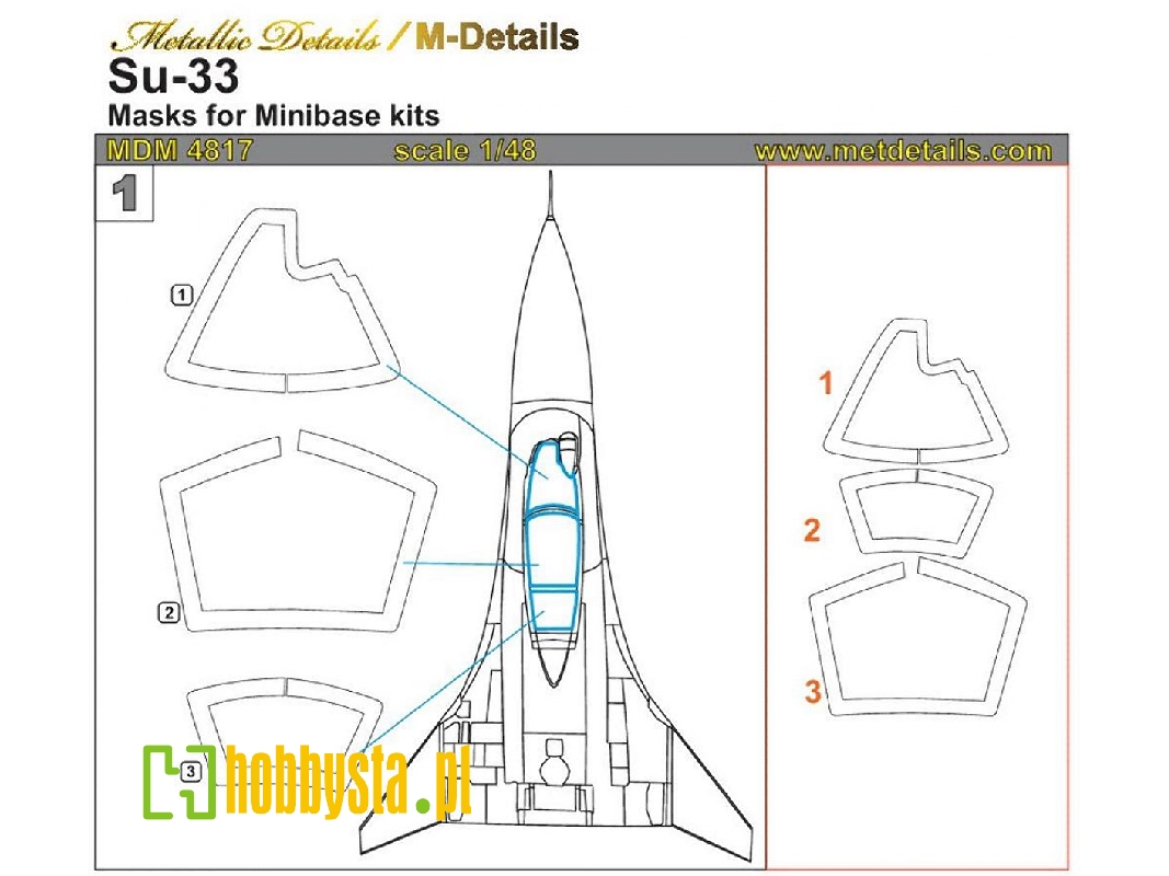 Sukhoi Su-33 Masks (Designed To Be Used With Minibase Kits) - image 1