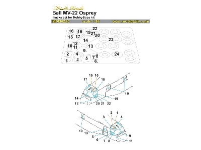 Bell Mv-22 Osprey - Masks Set (Designed To Be Used With Hobby Boss Kits) - image 1