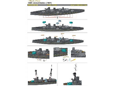 Brtiish Battlecruiser Hms Indomitable - image 4