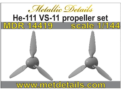 Heinkel He-111 H Vs-11 Propeller Set (Designed To Be Used With Roden Kits) - image 1