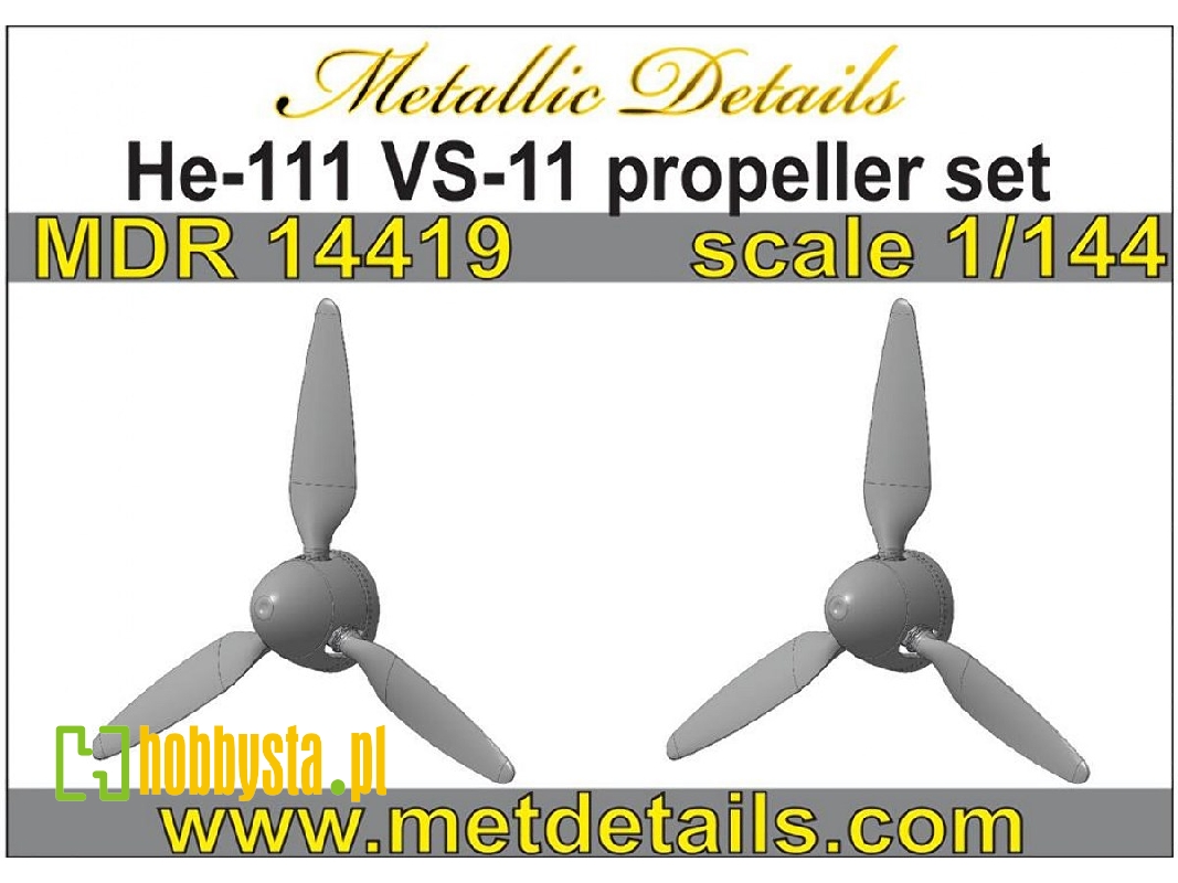 Heinkel He-111 H Vs-11 Propeller Set (Designed To Be Used With Roden Kits) - image 1