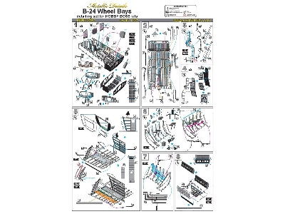 Consolidated B-24 D/j Liberator Wheel Bay Detailing Set (Designed To Be Used With Hobby Boss Kits) - image 2