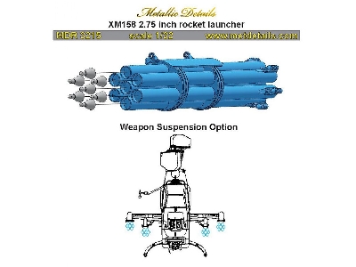 Xm158 2.75 Inch Rocket Launcher (For Ah-1g icm, Special Hobby And Revell Kits) - image 4