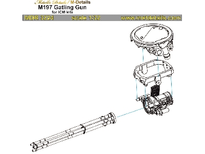 Bell Ah-1g Cobra M197 Gatling Gun (Designed To Be Used With Icm Kits) - image 8