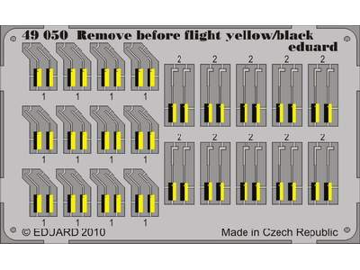 Remove Before Flight - yellow/ black 1/48 - image 1