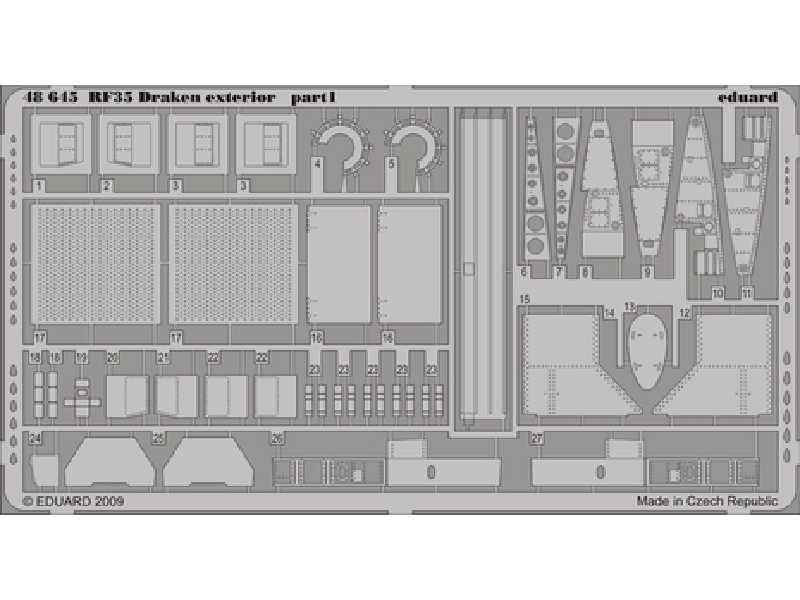 RF-35 Draken exterior 1/48 - Hasegawa - image 1