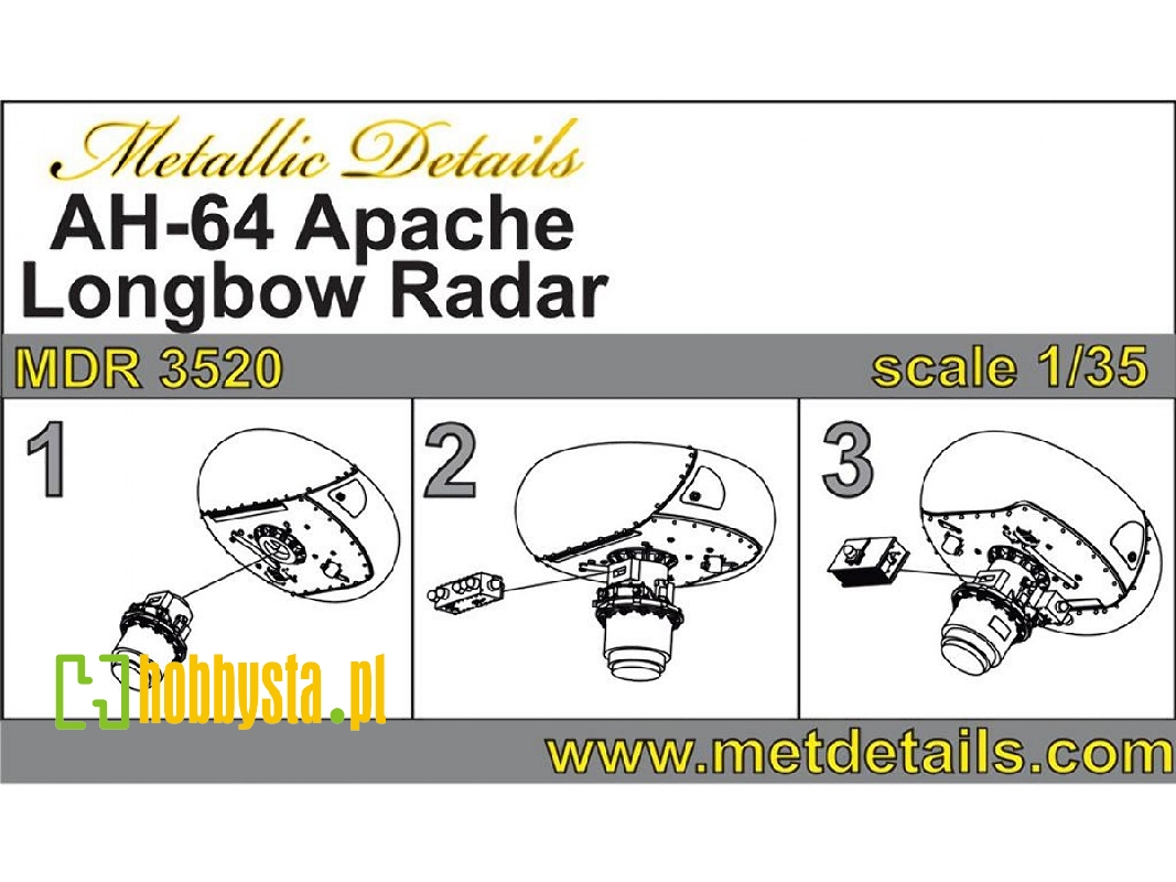 Boeing Ah-64 Apache Longbow Radar (Designed To Be Used With Academy Kits) - image 1