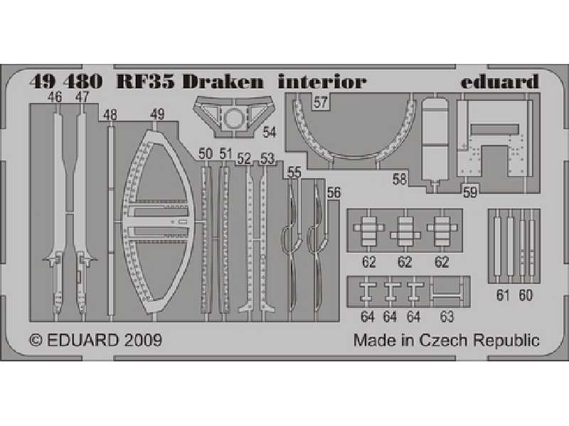 RF-35 Draken interior S. A. 1/48 - Hasegawa - image 1