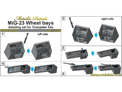 Mikoyan Mig-23 Wheel Bays (Designed To Be Used With Trumpeter Kits) - image 1