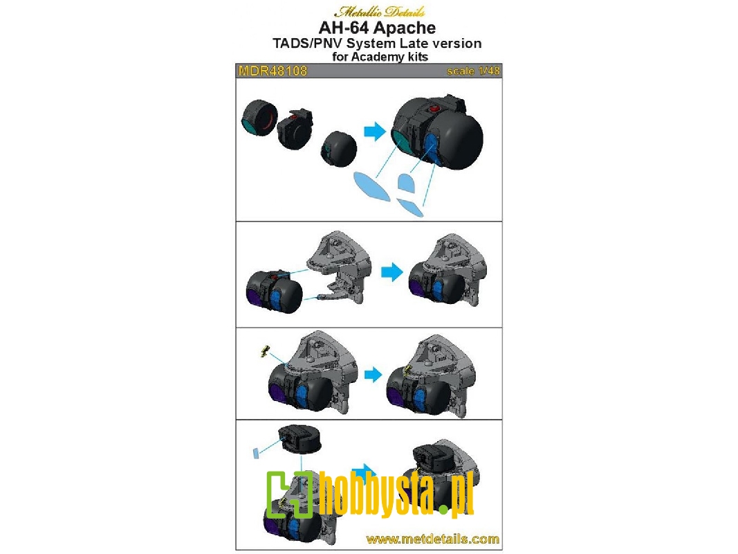 Boeing/hughes Ah-64 Apache Tads/pnv System Late Version (Designed To Be Used With Academy Kits) - image 1