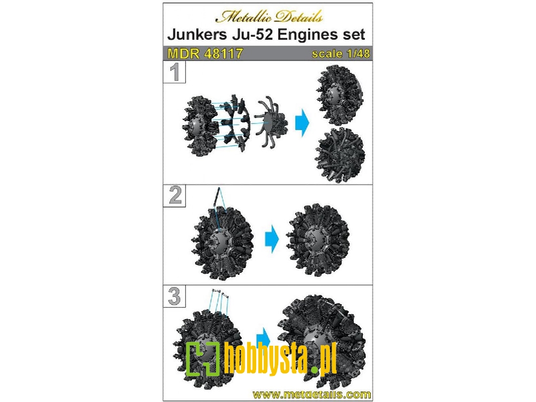 Junkers Ju-52 - Engines Set (Designed To Be Used With Monogram And Revell Kits) - image 1